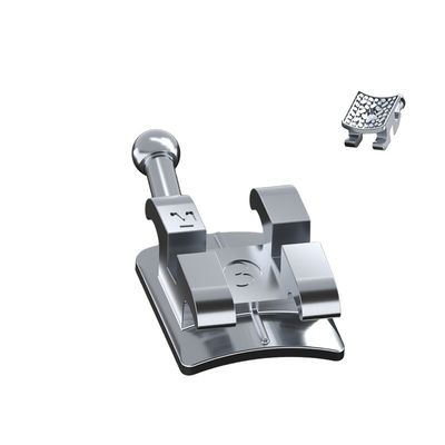 DTC Mim Monoblock Ortodonzia Laser Dental Bracket MBT Roth Metal Brace con 3W/Hook
