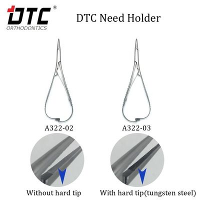 DTC Hard Tip Dental Needle Holder Materiale ortodontico essenziale per un trattamento preciso
