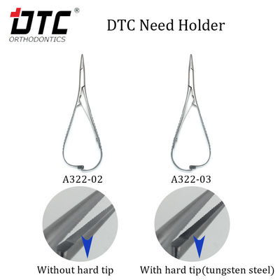 DTC in acciaio inossidabile Tenitore di ago ortodontico popolare con punta dura Standard ISO