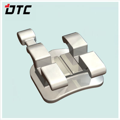DTC Brackets Ortodonzia Acciaio 80 base a maglia Brackets sabbiati con lunga durata di conservazione