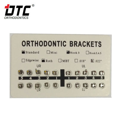 Durata di conservazione di 3 anni Serie Dolce Bracket ortodontico Roth 0.018 &quot;con 0.018&quot; slot