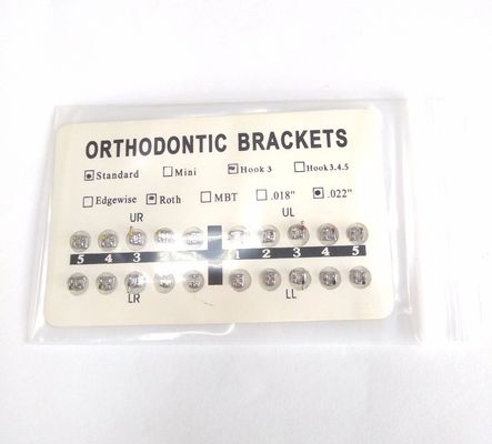 Durata di conservazione di 3 anni Serie Dolce Bracket ortodontico Roth 0.018 &quot;con 0.018&quot; slot