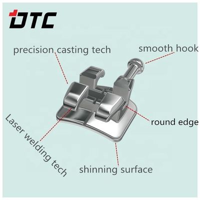 Dimensioni standard DTC Laser Dental Material Brackets ortodontici CE ISO Accreditato