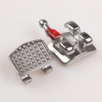 DTC Mim Monoblock Ortodonzia Laser Dental Bracket MBT Roth Metal Brace con 3W/Hook