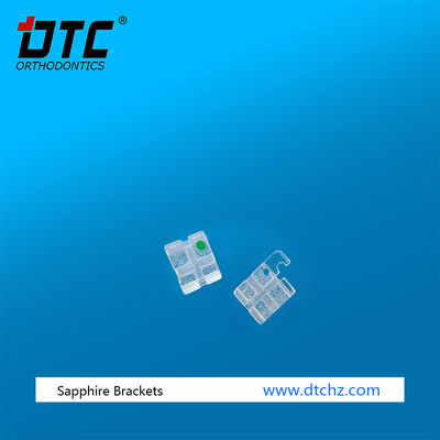 Trattamento ortodontico con DTC Sapphire Bracket Dental Brace Standard ISO