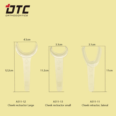 Materiali ortodontici Retrattore della guancia DTC per procedure dentali di grandi/piccole dimensioni