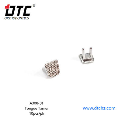 Migliorare il comfort del paziente con A308-01 DTC Ortho Stainless Steel Mesh Base Tongue Tamer