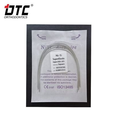 Correzione ortodontica con DTC Round NiTi Oval Square Arch Wire e certificazione CE