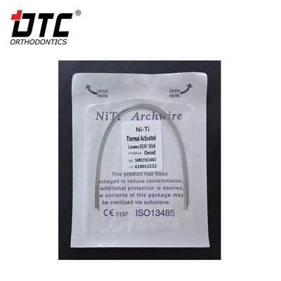 Correzione ortodontica con DTC Round NiTi Oval Square Arch Wire e certificazione CE