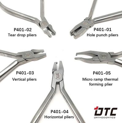 Acciaio inossidabile DTC Ortodonzia dentale Micro rampa termica di formazione Clear Aligner pinze